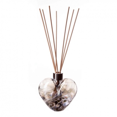 Art Glass Reed Diffuser Heart Bottle